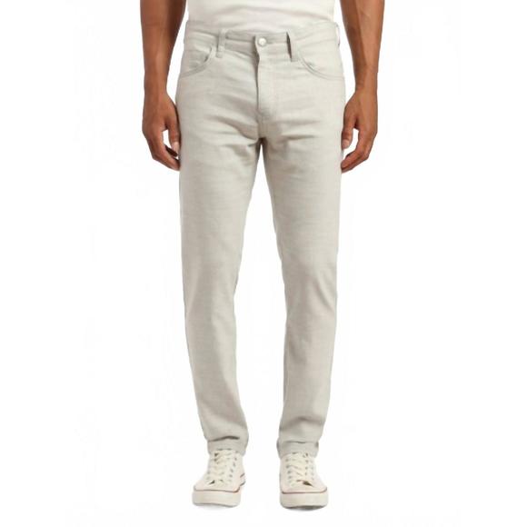 NEW MAVI jake slim leg pants in light grey linen